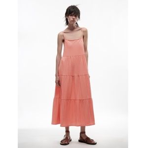 Zara Sleeveless Tiered Midi Dress